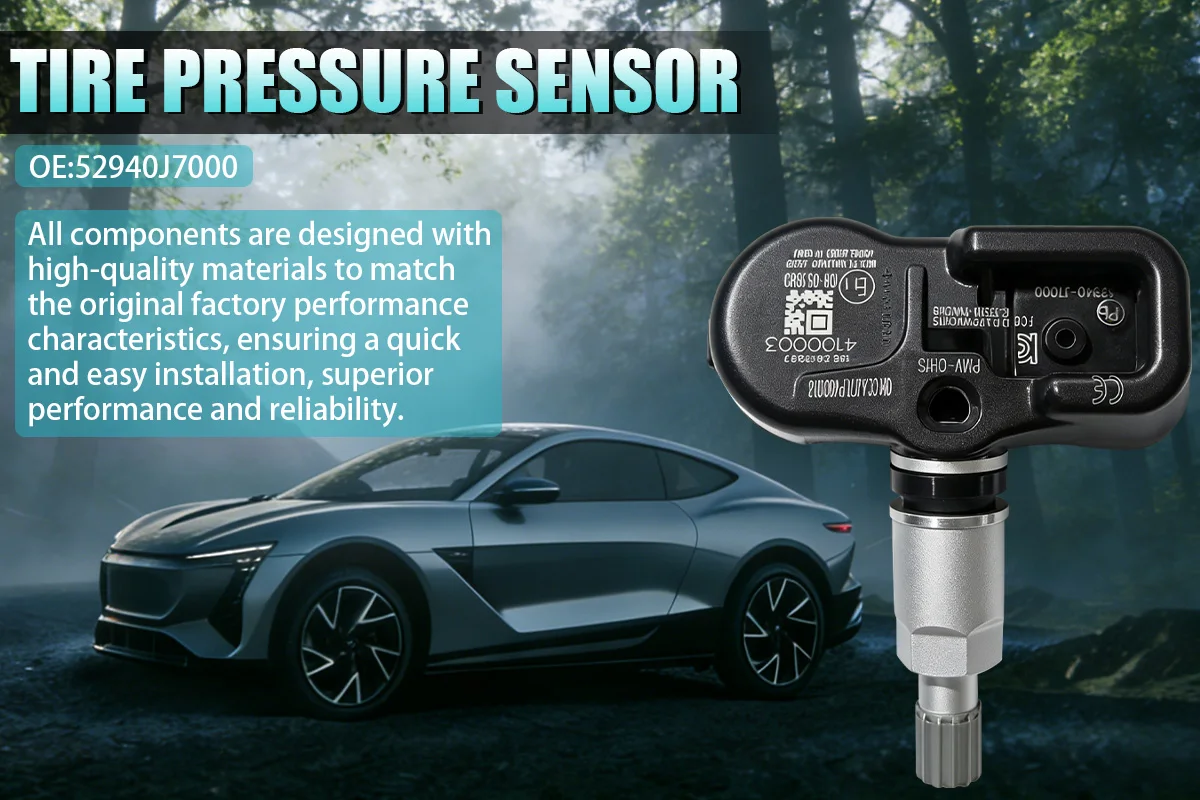 433MHZ Reifendrucksensor TPMS 52940J7000 Kompatibel mit KIA Pro Ceed Cerato K3 Ersetzt 52940-J7000 PWV-CH15 4 Stück – Detail 1
