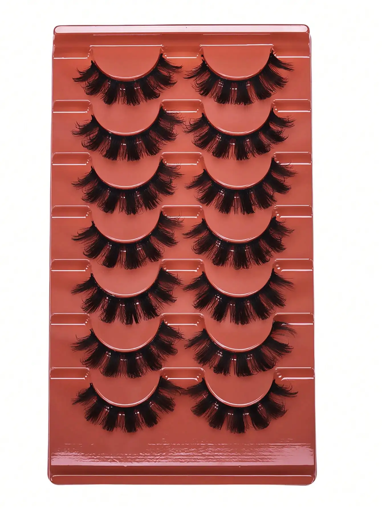 7 Paar Flauschige Falsche Wimpern Volle Wispy Wimpern 8D Volumen Lockige Künstliche Wimpern Multipack – Detail 5