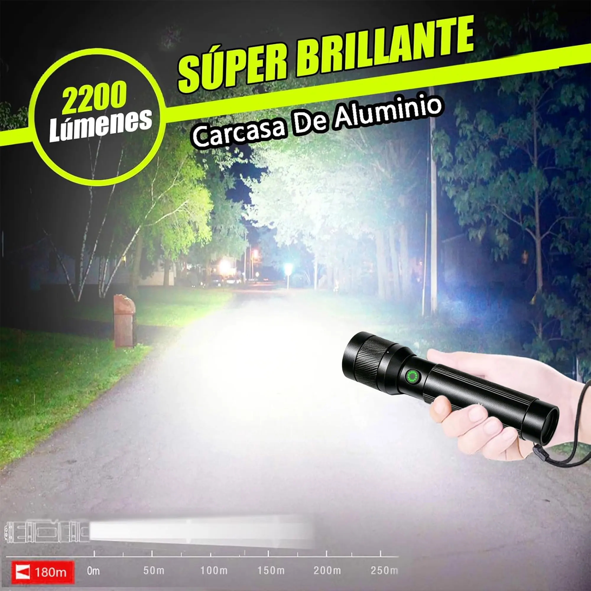 High Power USB Rechargeable LED Tactical Flashlight Aluminum Alloy Telescopic Zoom Torch Lamp for Outdoor Camping Fishing