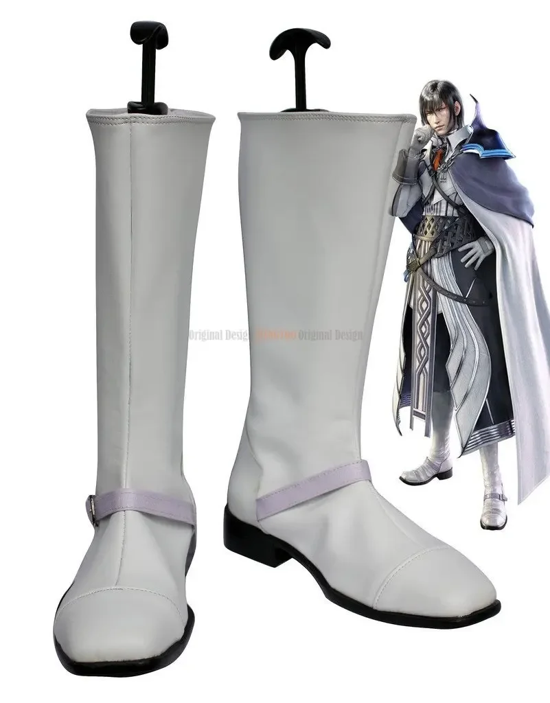 

FF13 Cid Raines Cosplay FFinal FFantasy XIII Cid Raines Cosplay Boots White Shoes Custom Made