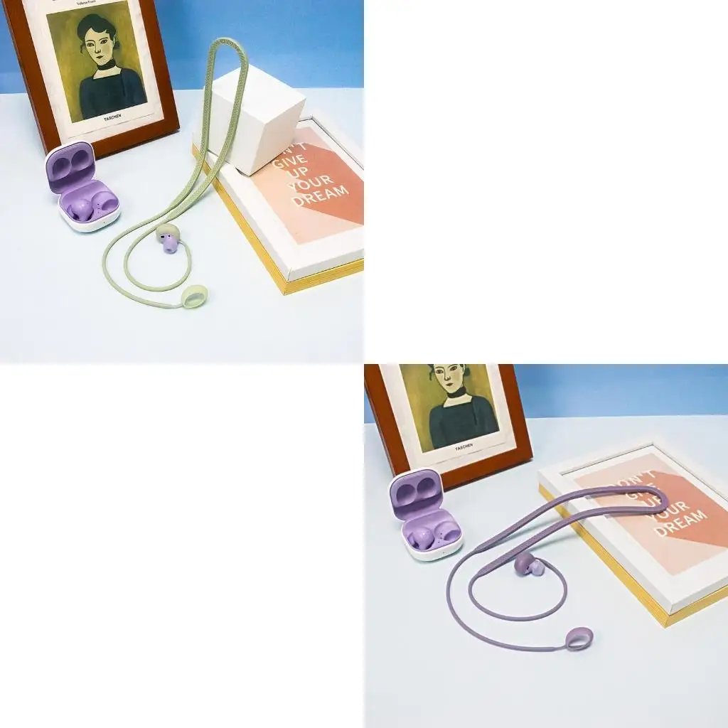 Silica Anti-lost Neck Strap Lanyard Wireless Earphone Cord Rope Headphone Accessories Suitable for -Galaxy Buds 2