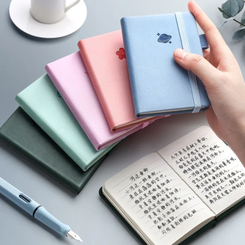 Mini cuaderno A7, agenda 2026, agenda, cuaderno de notas, planificador grueso, libro de bolsillo, libro de palabras en inglés, papelería para oficina y escuela