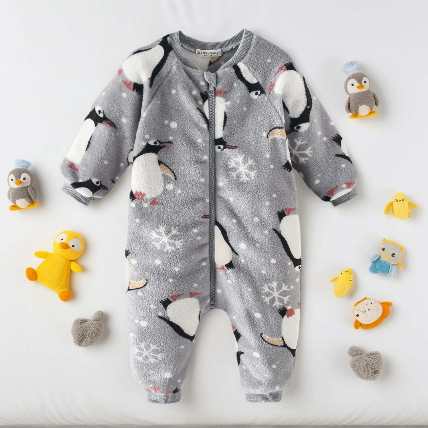 

Sanlutoz милые зимние детские комбинезоны, флисовые комбинезоны с длинными рукавами для младенцев, одежда, теплая молния