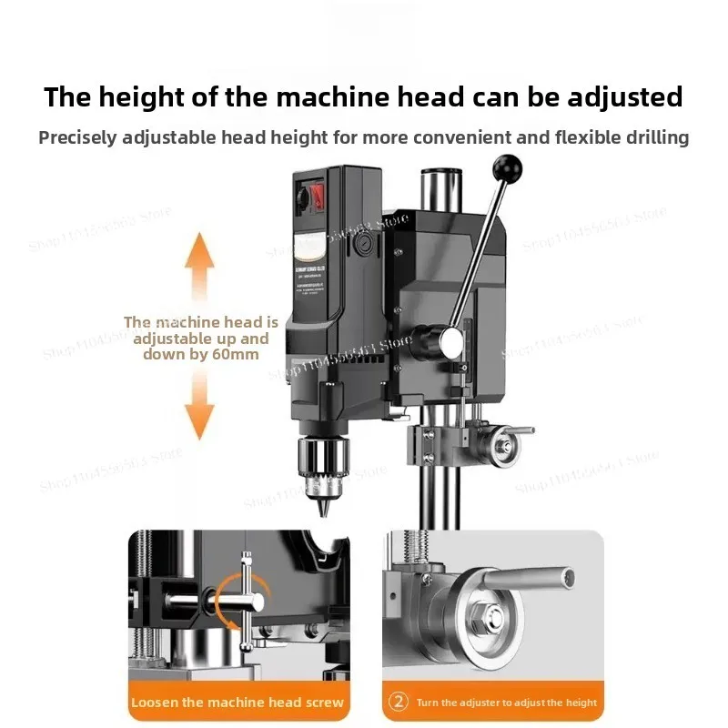 220V710W800W1050W Mini Benchtop Drill Press Precision Drilling Milling Machine Home Multi -functional Bead Tool