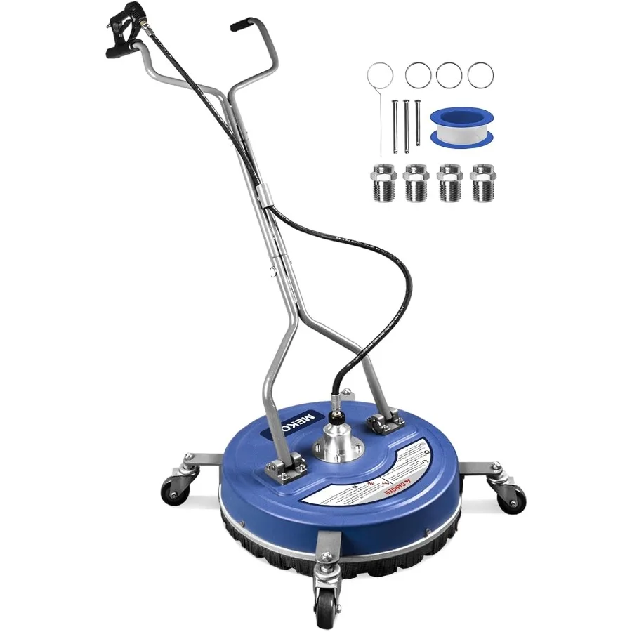 Pressure Washer Surface Cleaner 20'' 4500PSI Power Washer Surface Cleaner Attachment with Wheels Pressure Washer Accessory for