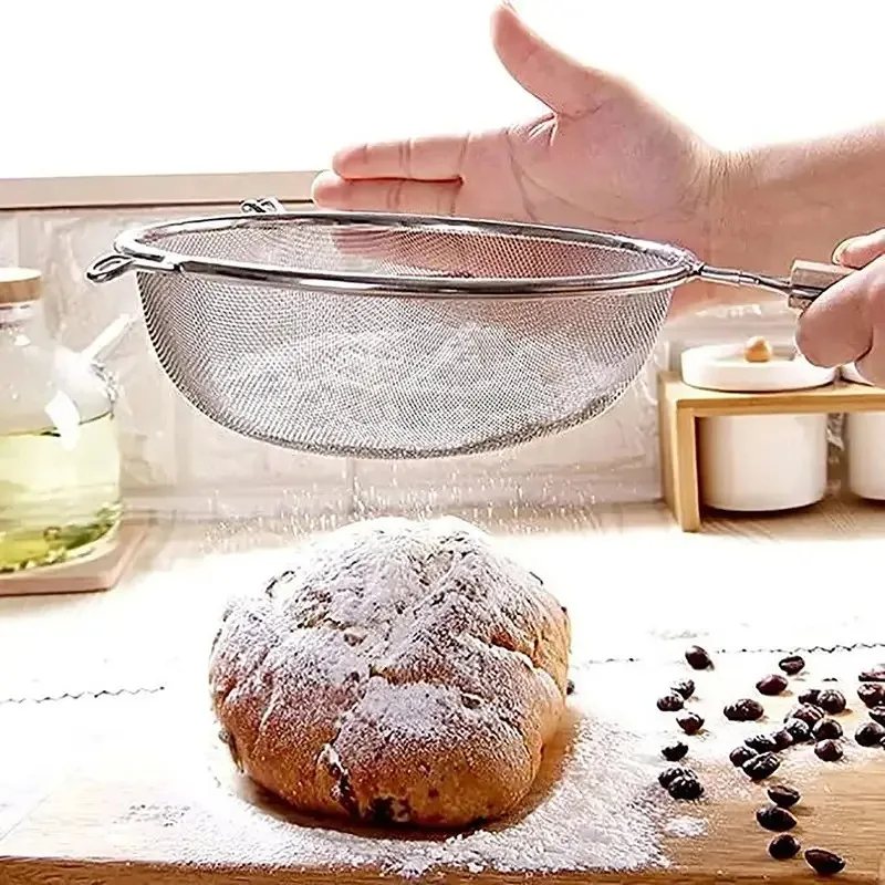 Frying Oil Strainer, Drains & Filters for Deep Frying. 30cm, with Handles, Easy to Clean