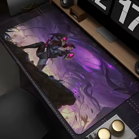Mousepad Anime Mouse Pad Gaming Accessories Office Keyboard Pad Large Desk Mat PC L-league Of Legends Kai Sa Rubber Extended Pad