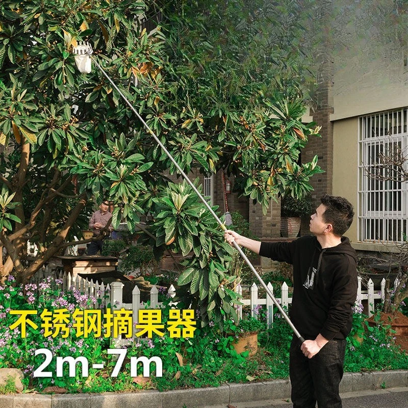 Retractable high-extension fruit picking shears for garden harvesting tools for various fruits