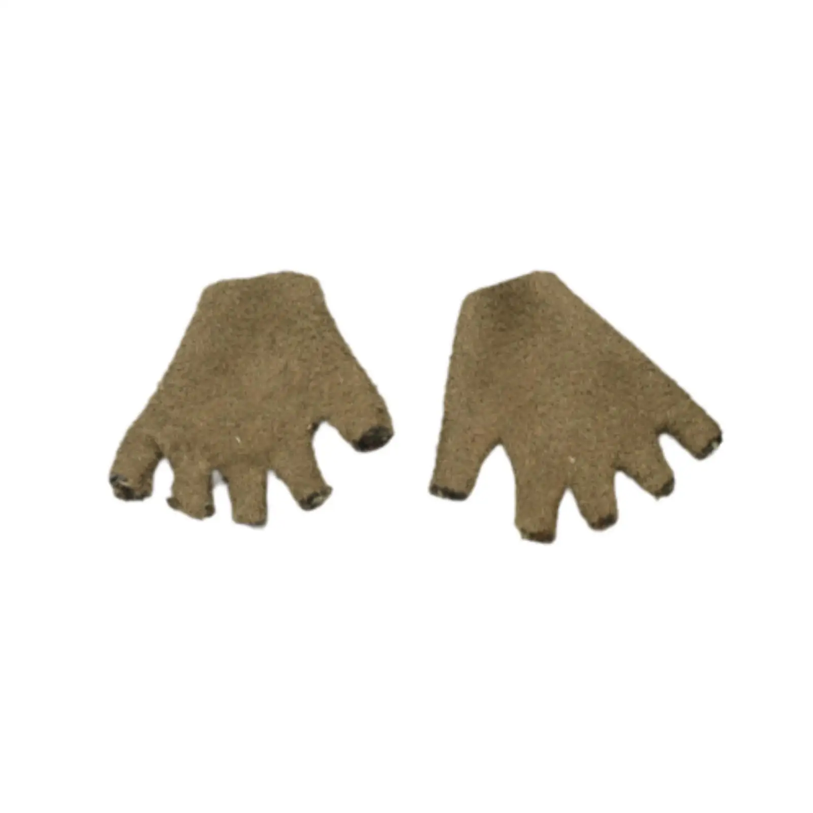 Guantes de medio dedo a escala 1/6, muñeca en miniatura, guantes de medio dedo para figuras de acción de 12 pulgadas