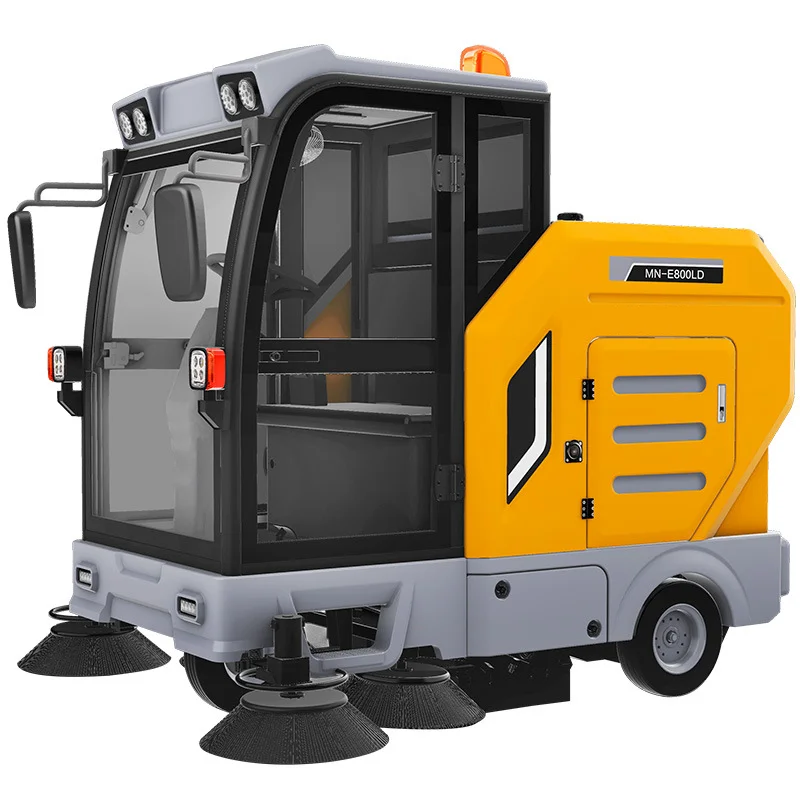 MN-E800LD Ride-on Electric Street Sweeper Auto Road Cleaning Machine With 48V Brush For Street Vacuum Cleaning