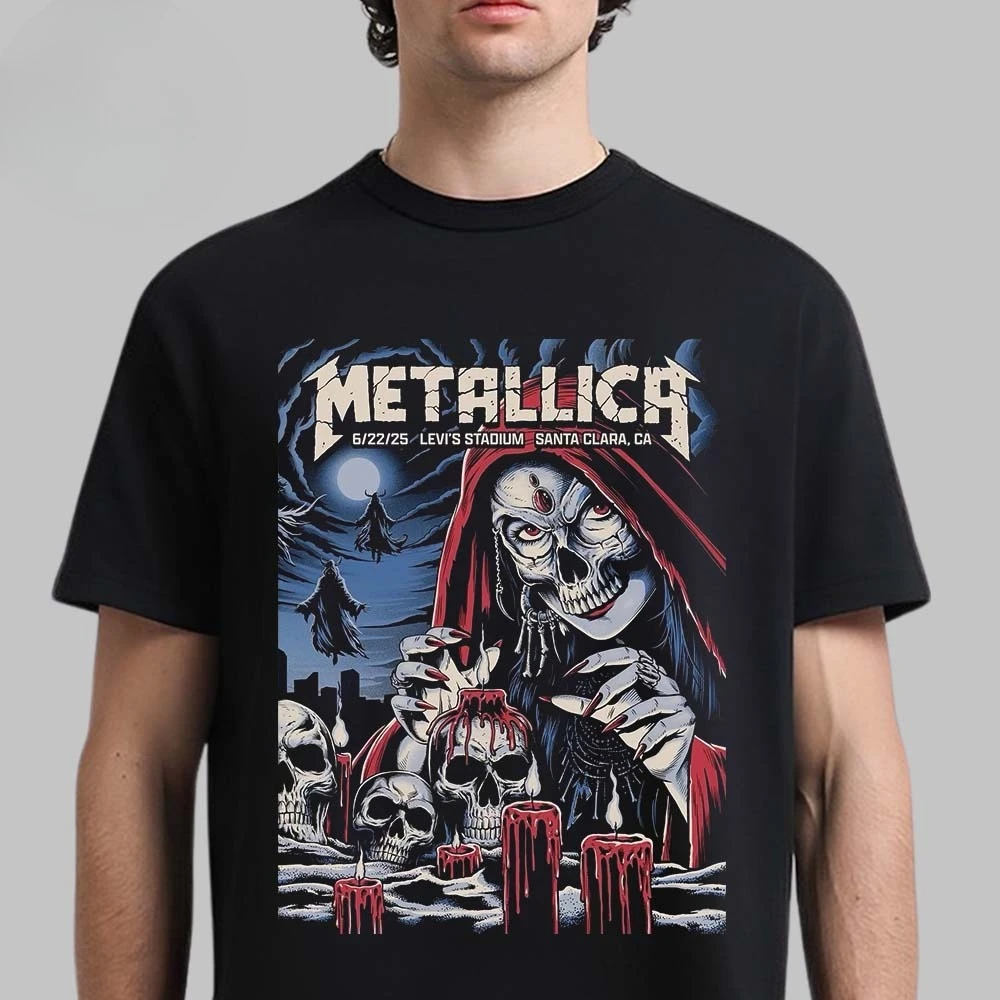 ملصق ميتاليكا M72 سانتا كلارا 2025 الجديد 1 و2 ملصق مكان مدمج في ملعب ليفي في كاليفورنيا 20 و22 2025