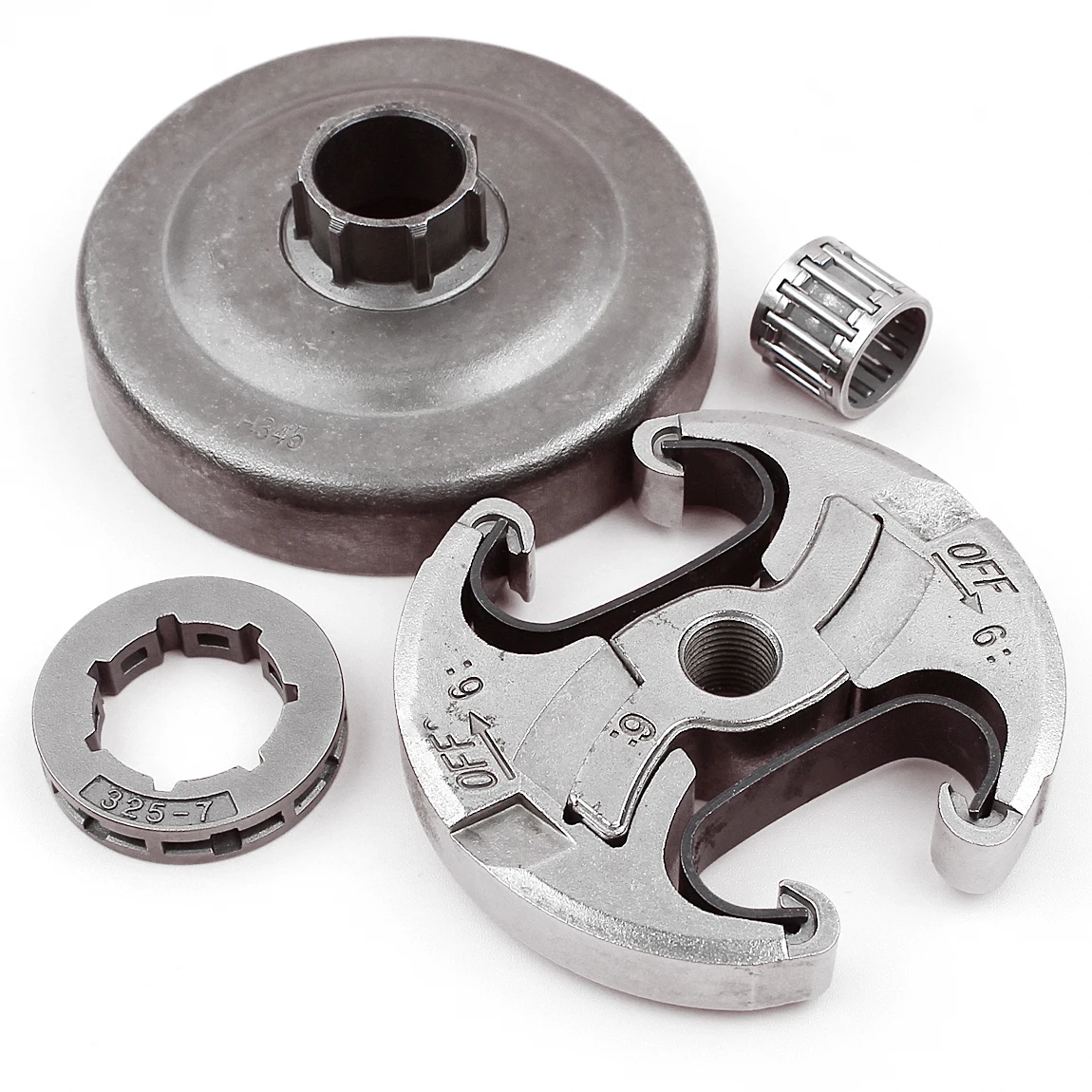 Clutch Drum .325" 7T Sprocket Rim Clutch Assembly For Husqvarna 340 345 350 346XP 445 450 Chainsaw Parts