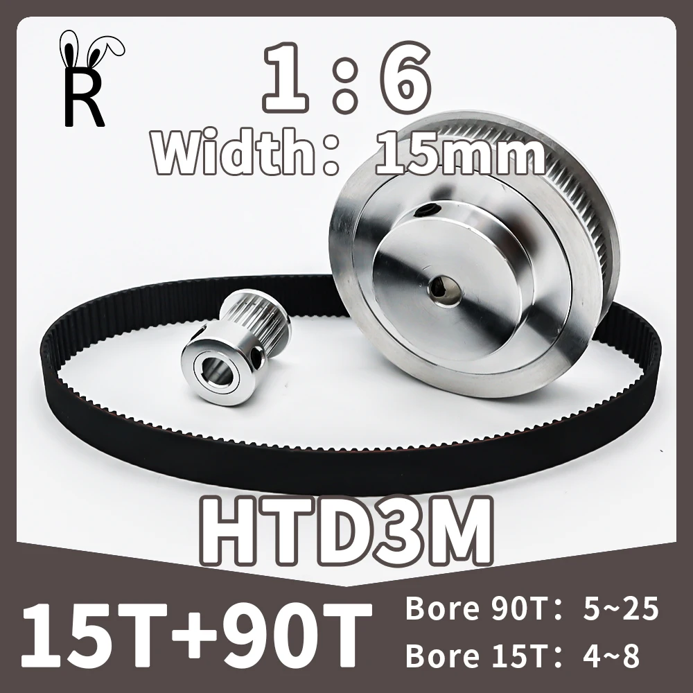 htd timing belt pulley grupo synchronous wheels grupo belt largura 15 mm 3m 90 dentes 90 dentes reducao 71 htd3m htd 01