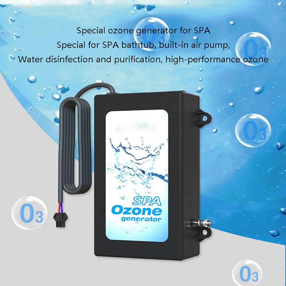 Bathtub Spa Pool Ozone Generator 50mg/H Water Circulation Integrated High Concentration Ozone Generator Built-In Air Pump