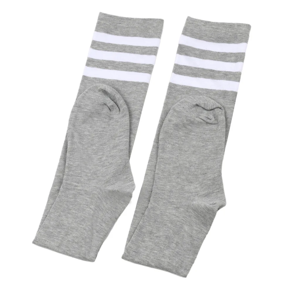 Plus Size Oberschenkelhohe Socken für Damen, gestreifte Overknee-Socken für den Alltag, Cosplay, Freizeitoutfits, weiche, atmungsaktive Kniestrümpfe – Detail 17