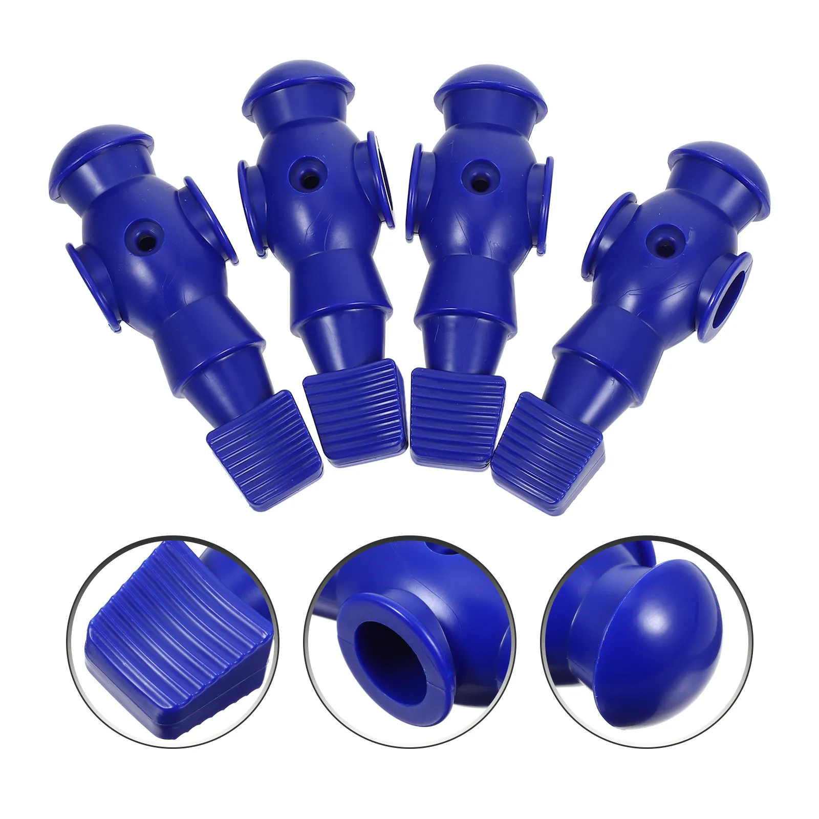 

4pcs Table Football Players Resin Foosball For Soccer Machine Replacement, Bright Color Mechanical Figurine, Lightweight