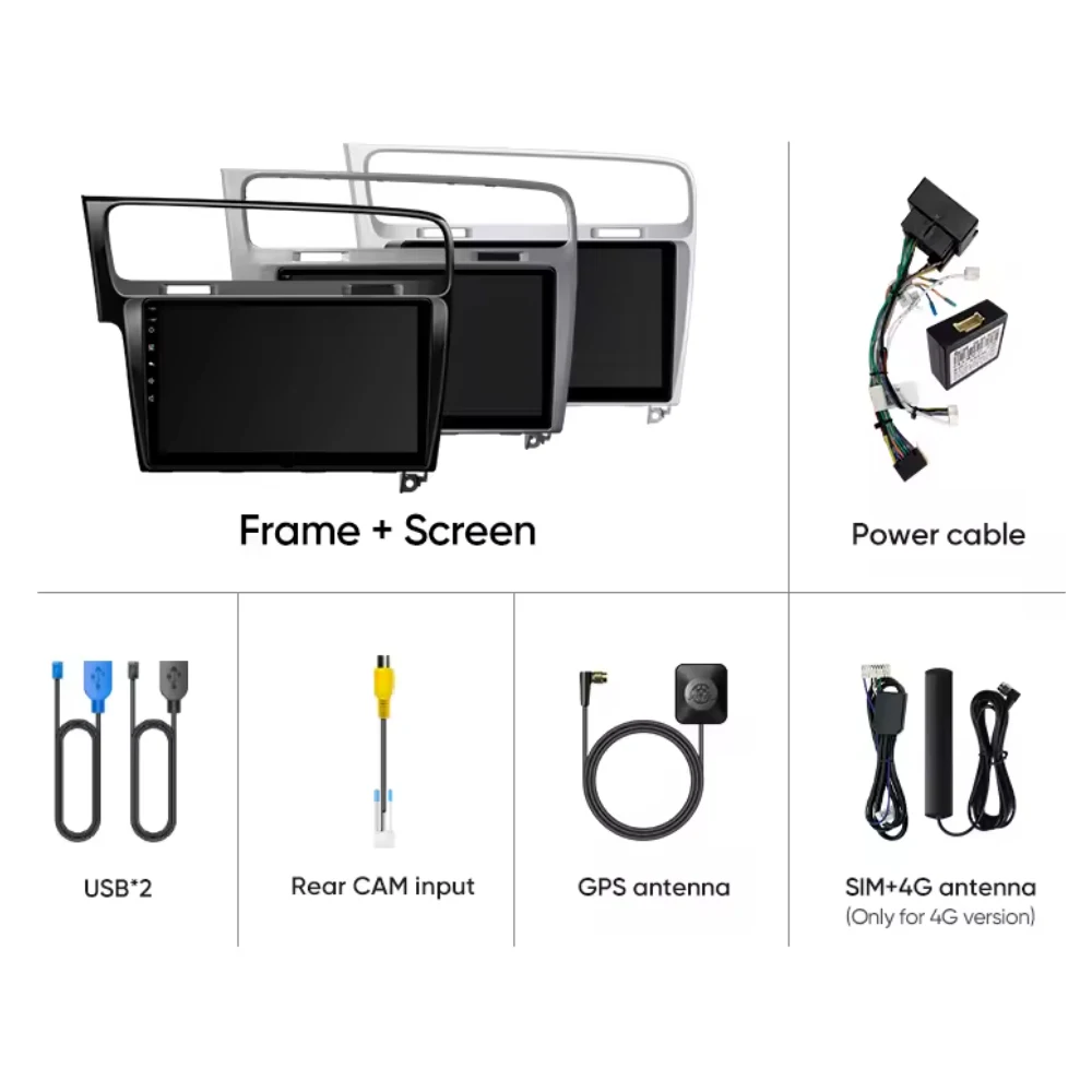 For Volkswagen VW Golf 7 MK7 GTI 2012 2013 -2020 Android 16 Car Radio Multimedia Player Android Auto Carplay Head Unit Navigatio