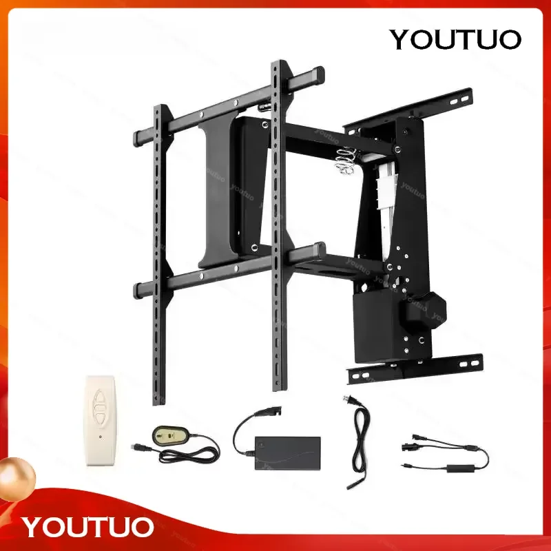 for SucceBuy Motorized TV Wall Mount Bracket for 32 to 70 Inch Adjustable with Max VESA 600x400mm Supports Up to 132 lbs