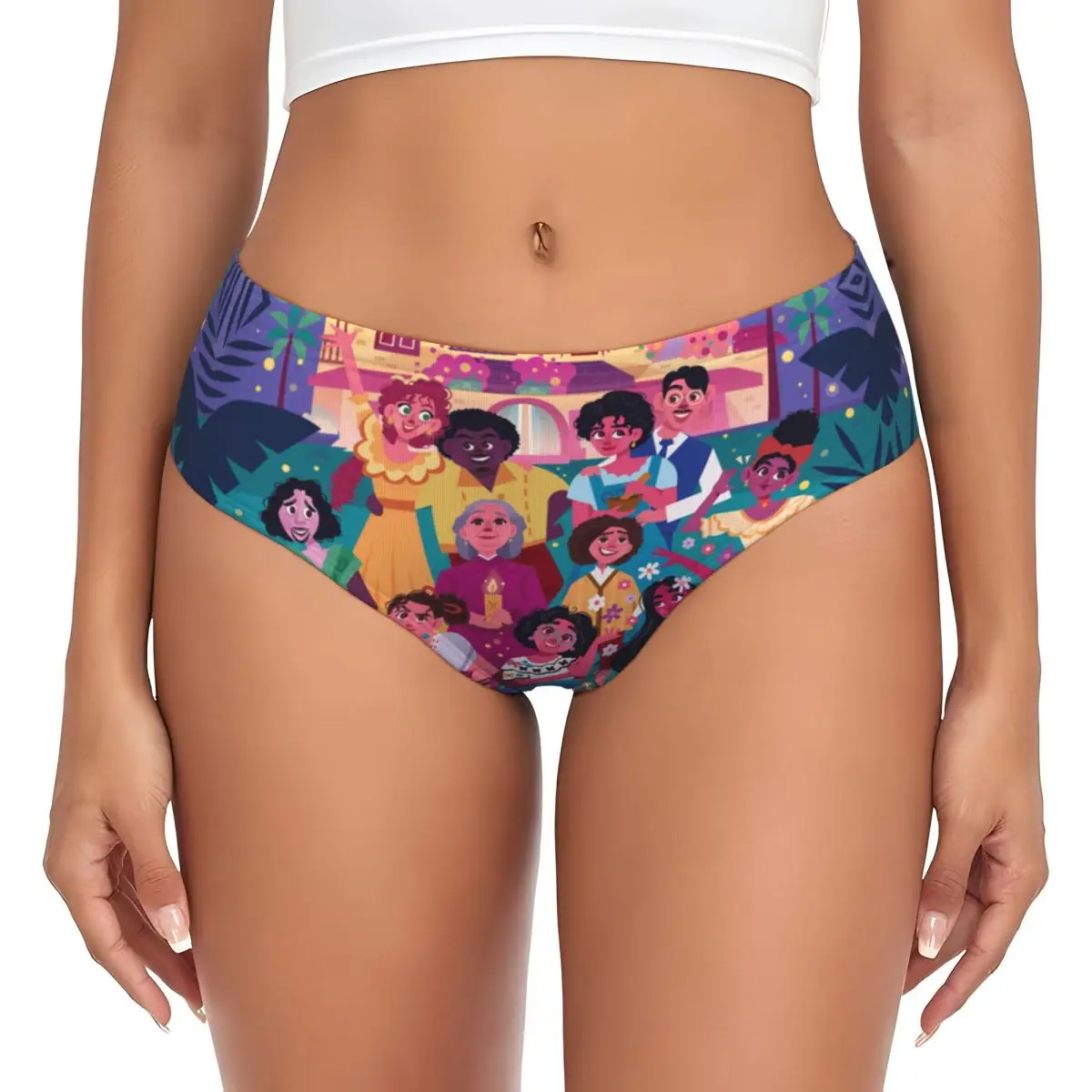 Custom Women Encanto Anime Movies Cartoon Panties Stretch Briefs Underwear