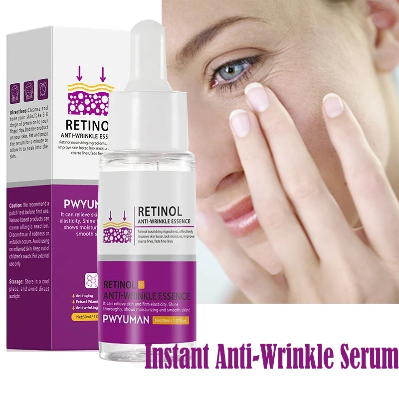 

Instant Anti-Wrinkle Serum Lift Firm Reduce Fine Lines Anti-Aging Brighten Nourishing Cosmetic Skin Care Moisturizing Serum 30g