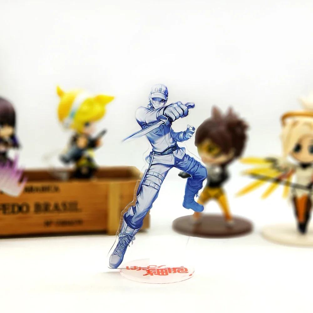 Cells At Work Hataraku Saibo Neutrophil acrylic stand figure model plate holder cake topper anime fire cool