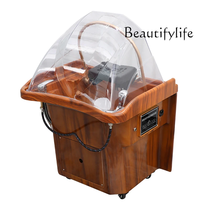 

Beauty salon movable hair treatment basin shampoo bed hair salon water circulation fumigation hair wash basin