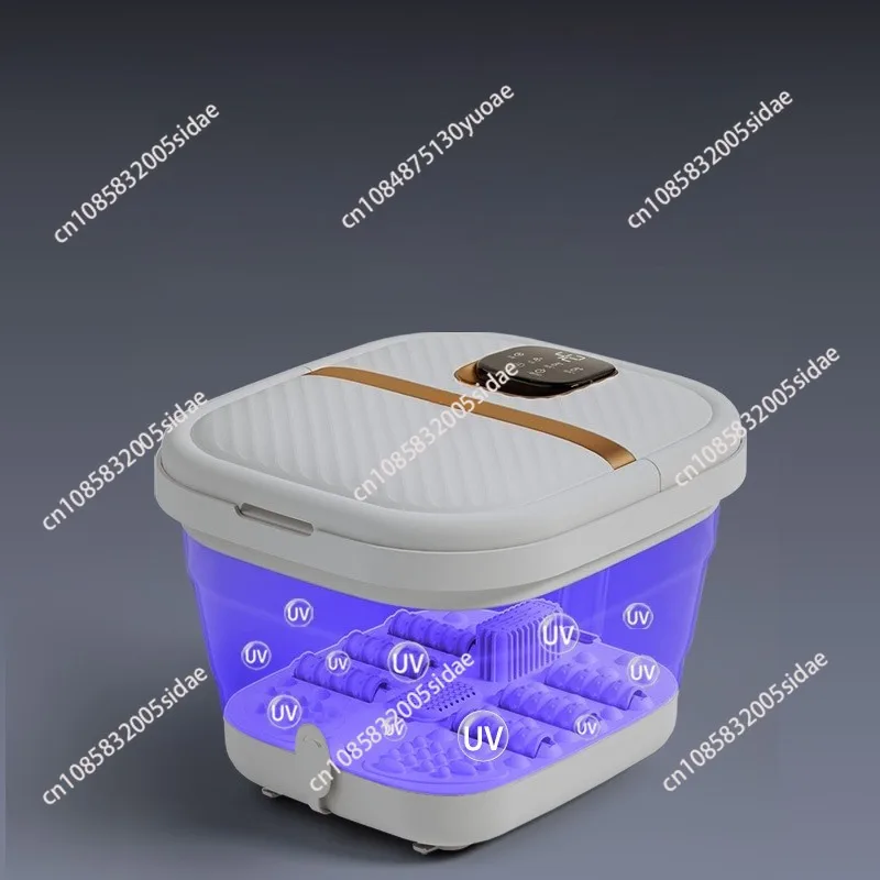 Automatic Heat Constant Temperature Foot Massage Foot Soak Tub Folding Footbath Machine Roller Massage Electric Pedicure Bathtub