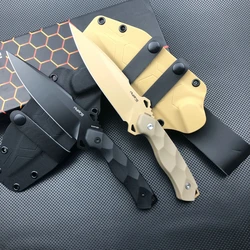 Trskt ES Hydra Camping Knives Phobos Outdoor Knife,Rescue Survival Knives,60Hrc Glass CF Handle Edc Tool With Kydex,Dropshipping