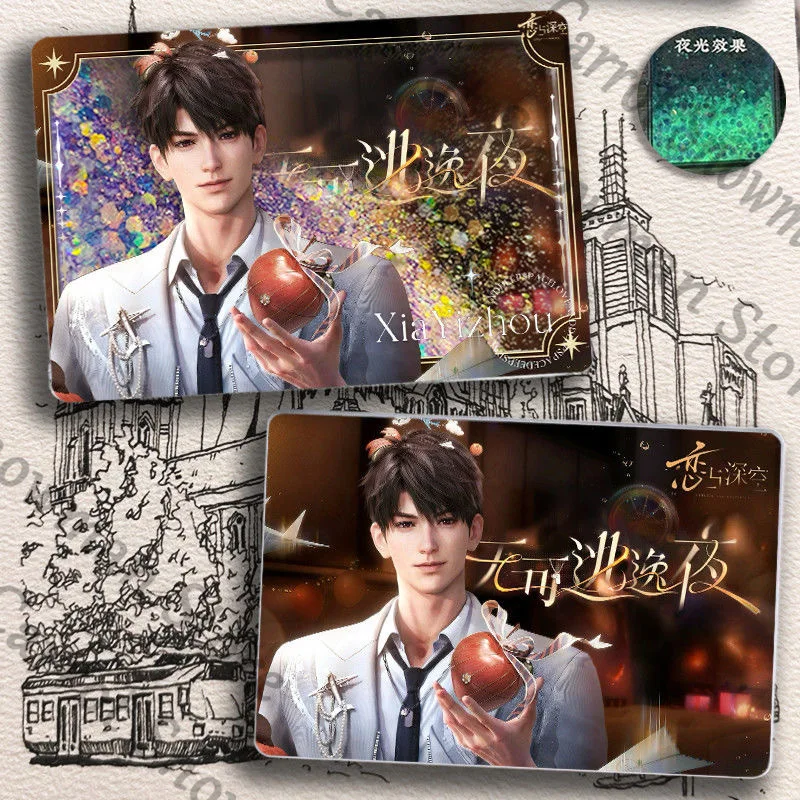 

Anime Love and deepspace Caleb Birthday Quicksand Mahjong Acrylic Drift Sand Standing Board Cospaly Collect Cartoon Gift