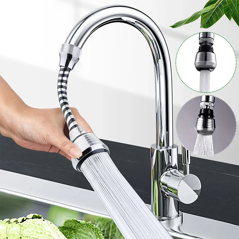 Faucet Extender Nozzle Rotatable Faucet Adjustable Pressurized Anti-Splash Kitchen Sink Faucet Kitchen Bathroom Sink Accessories