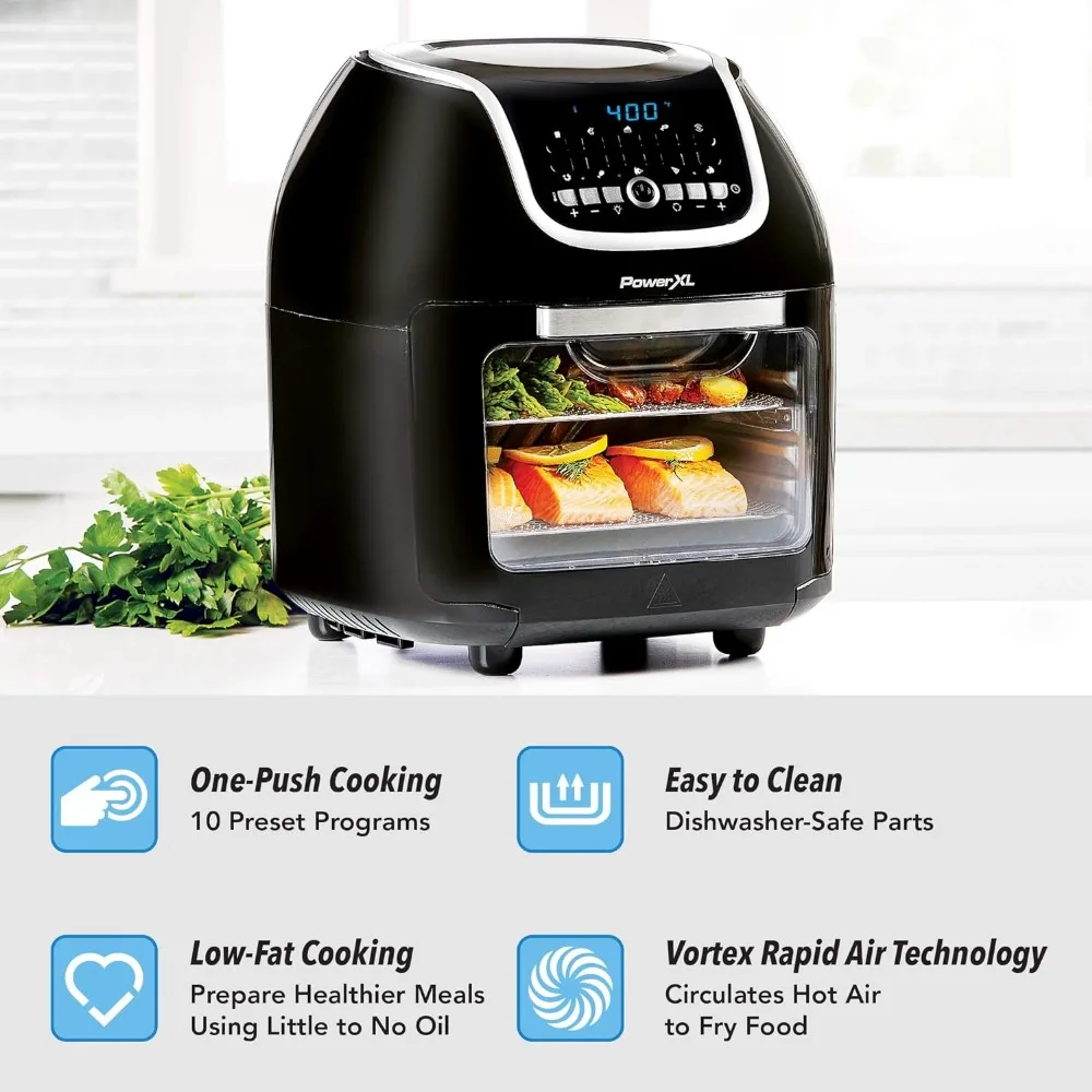 Фритюрница Vortex Air, технология Vortex Rapid Air, SmartSync, Broil, печь, жаровка, разогрев, обезвоживание (одна корзина 10 шт.)