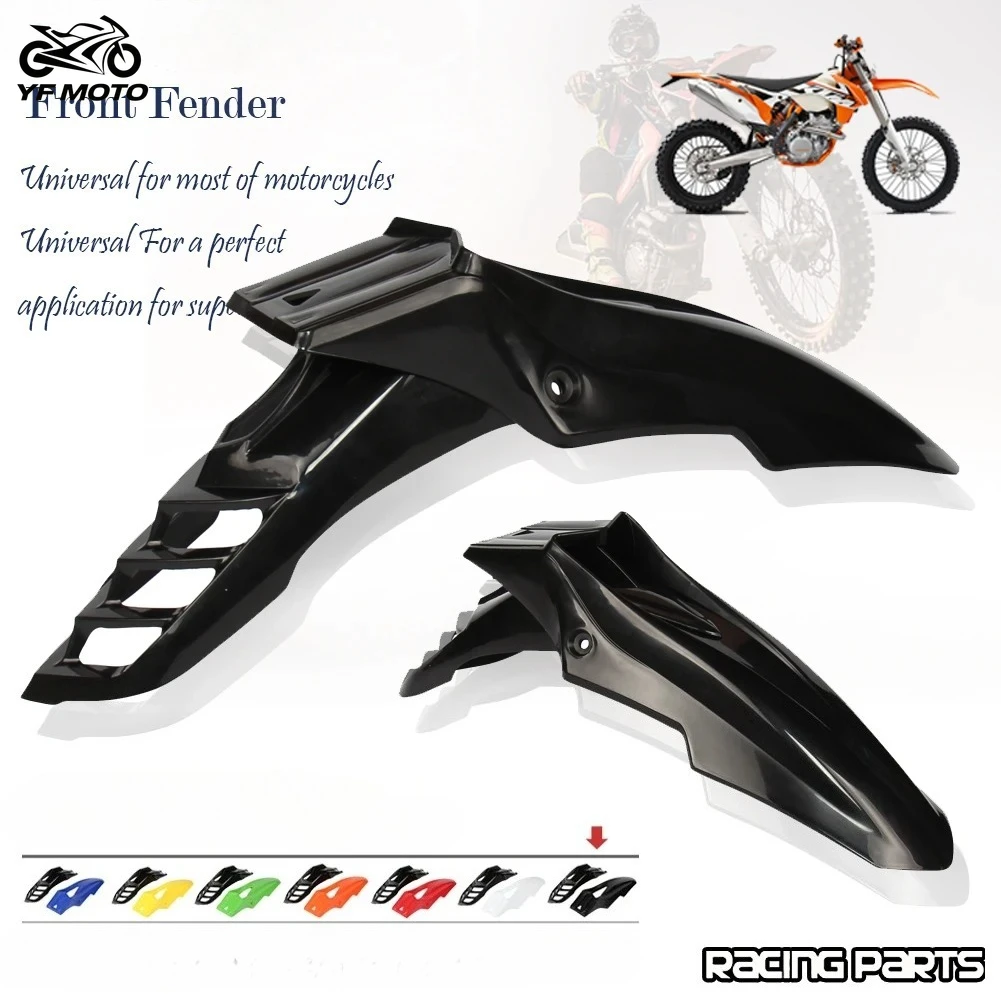 

Motorcycle Universal Front Fender Mudguard For Honda Yamaha Suzuki Kawasaki DRZ DR KX KLX EXC XCW XT WR YZ YZF TW Dirt Bike