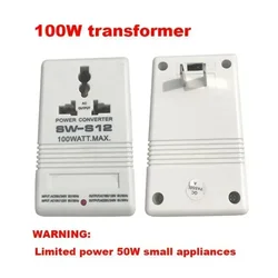 1pc Step-UP/Down Voltage Converter Transformer Voltage Converter Replacement 100W 110V 120V To 220V Power Converter Transformer