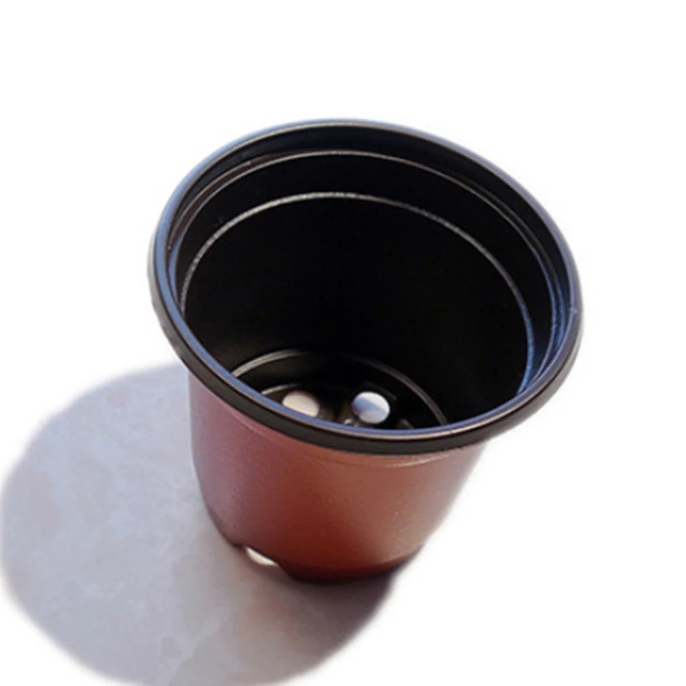 

100 pcs Soft Plastic Flower Pots Lightweight Flexible Nursery Seedling Trays Breathable Plant Containers For Starting Seeds