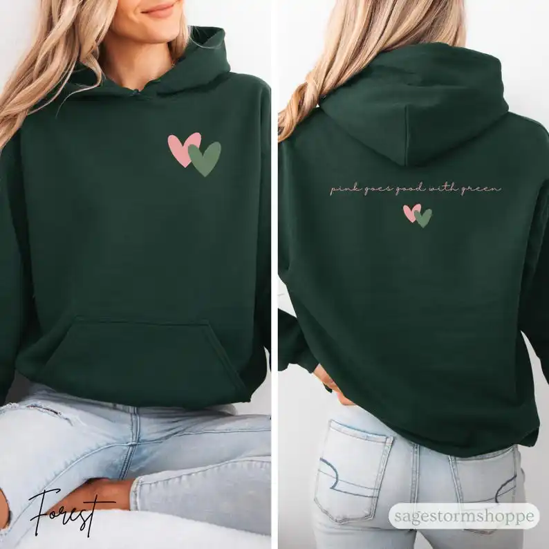 سويت شيرت بغطاء للرأس من Wicked Glinda، سويت شيرت Elphaba ذو وجهين، تم تغييره لقلنسوة Good Morrible بقلنسوة مكنسة الساحرة #1