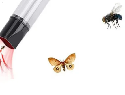 Portable Pests Catcher Suction Trap Tube Household Bugs Fly Vacuum Fluke Fly Catcher Portable Electric Bug Catching Device