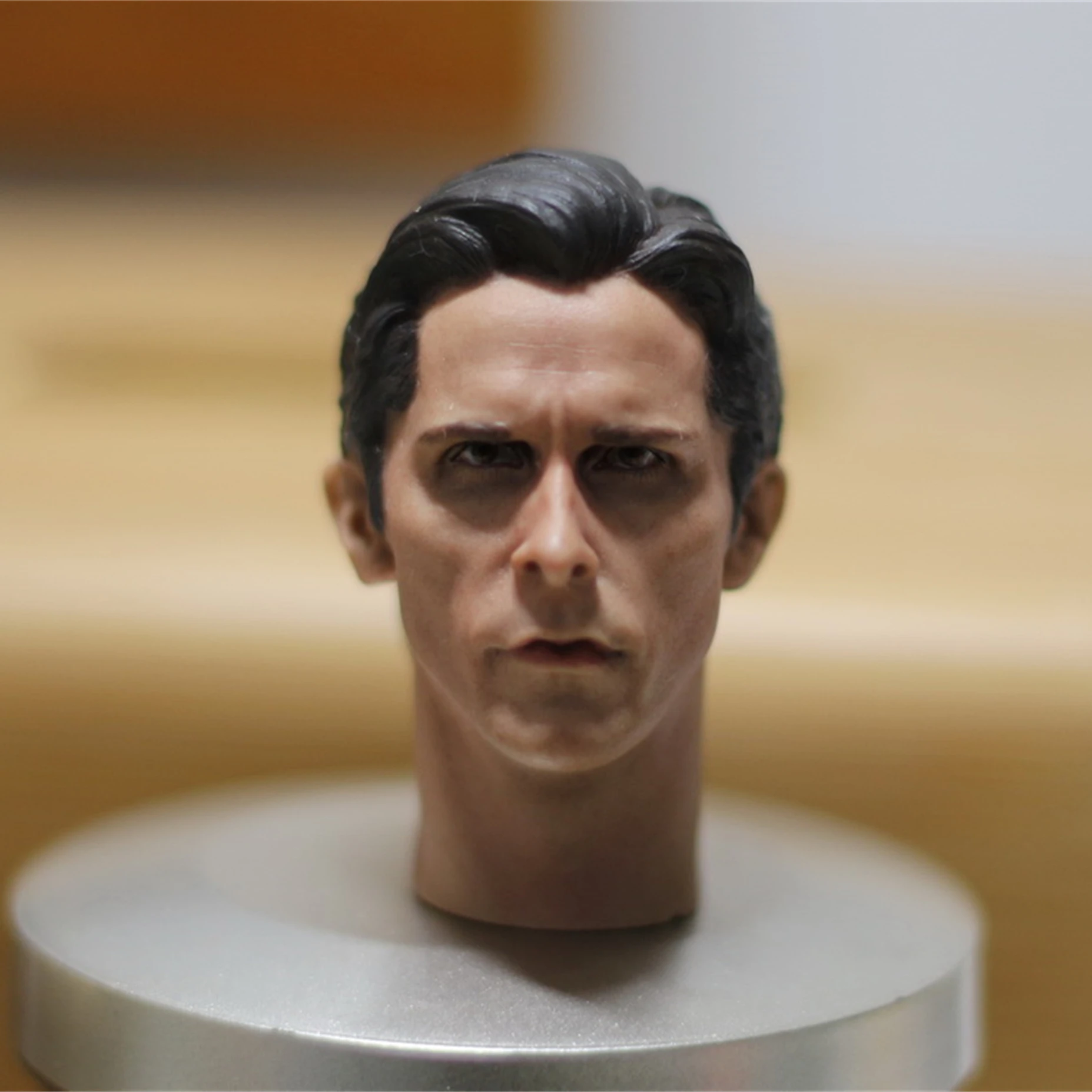 Christian Bale Bruce Wayne Head Sculpt 1/6 Model Fit for 12'' Hot Toys Worldbox Action Figure