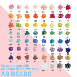 Single Color AB Diamond Beads for 5D Diamond Painting Accessories, 50g Resin AB Diamond Painting Drills Round 2.8MM