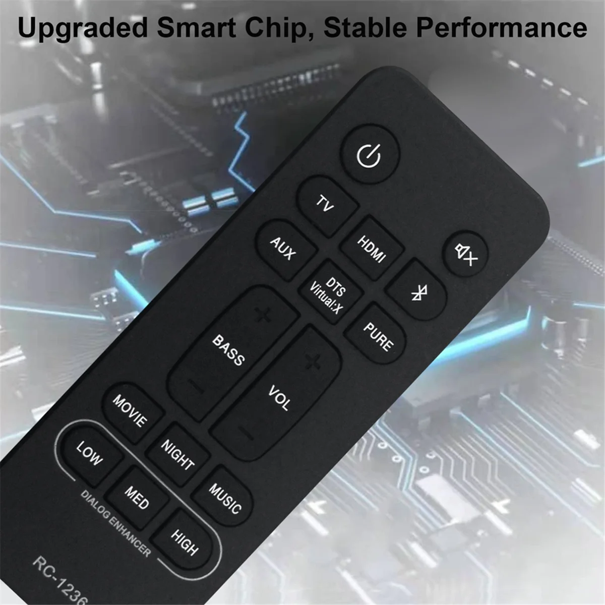 MAHA reemplazar RC-1236 Control remoto para Denon sistema de barra de sonido de cine en casa RC1236 DHT-S216 DHTS216 DHT-S216H DHTS216H