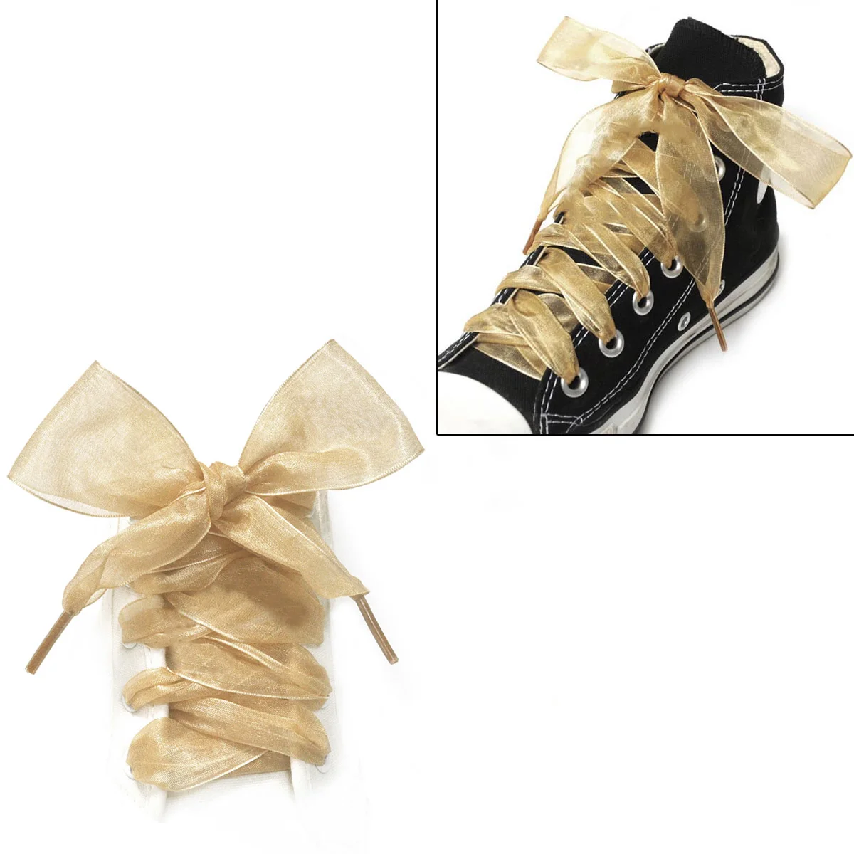 Sheer Ribbon Transparent Shoe Lace for Dancing Party Widening Sports Shoes Girl Shoestrings Child