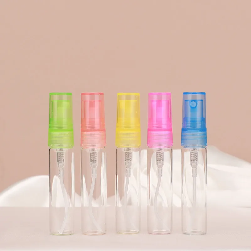 1Pcs 5ml/10ml Portable Perfume Glass Bottle Mini Empty Cosmetic Spray Bottles Refillable Makeup Container Liquid Nozzle Atomizer