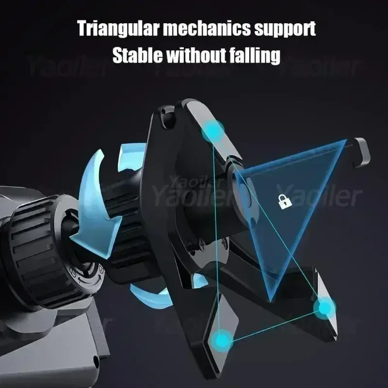 New Dual Coil Fold Screen Car Wireless Charger Dashboard Cellphone Stand For Galaxy Z Fold Fast Phone Charging Vent Mount Holder
