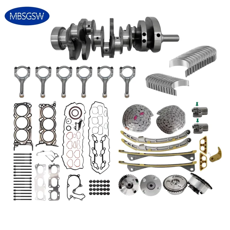 

Engine Rebuild Kit Crankshaft Head ket Kit Timing Chain Kit for Santa Fe Sorento 3.3L 2011-2019 623R6-3CA0A