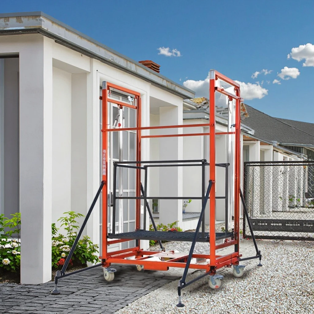 Wieża mobilna ze szkła włókna z silnikiem elektrycznym, udźwig 600 kg, maksymalna wysokość 6 m