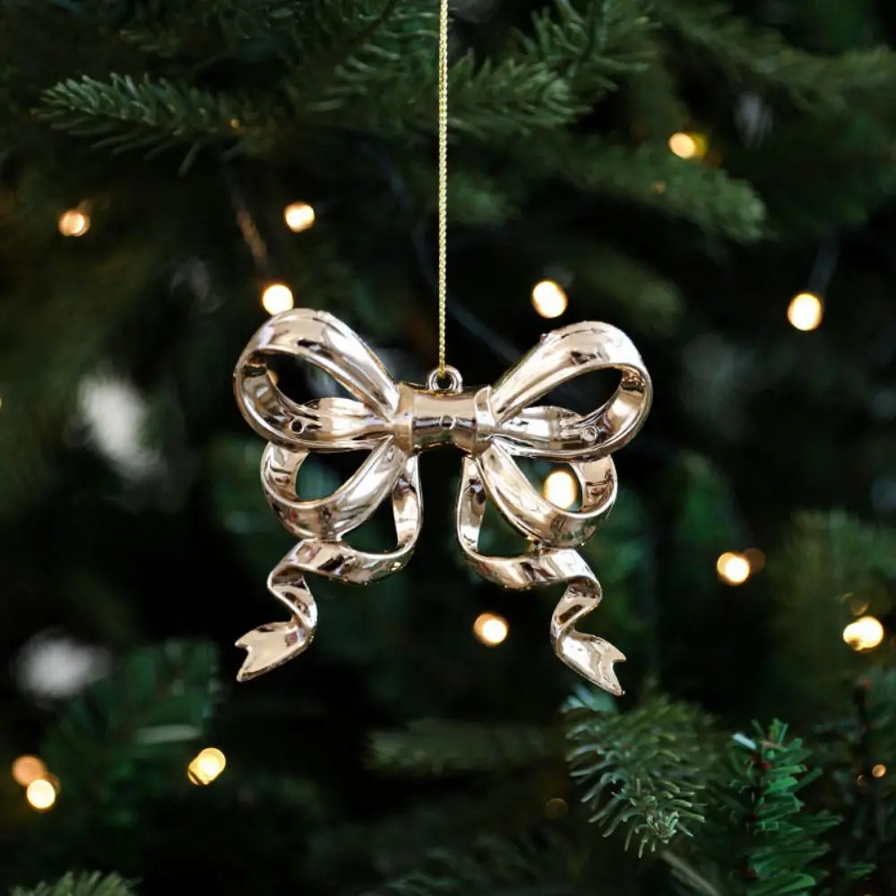 

Plastic Christmas Gold Plating Hanging Pendant Elk Butterfly Christmas Tree Ornaments Decorative Snowflake Angel Xmas Pendants