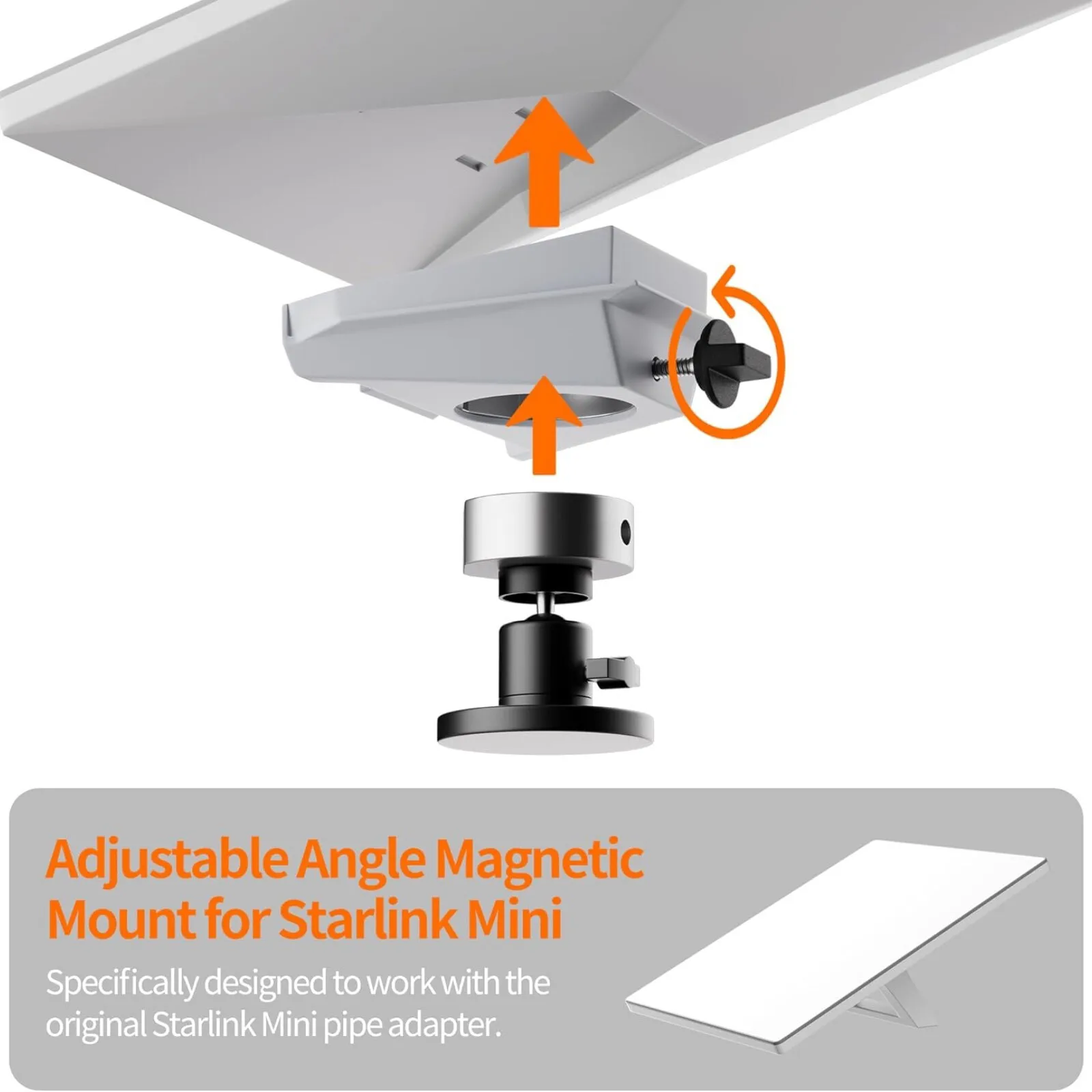 Magnetic Mounting Bracket for Starlink Mini 2024 Old Version RV Car Truck Roofs