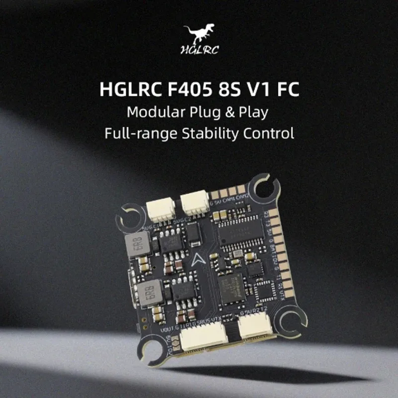 HGLRC F405 pile F405 8S V1 30.5*30.5mm ICM42688P contrôleur de vol 60A 6S V1 ESC Support DShot600/300/150 pour pièces de Drone FPV