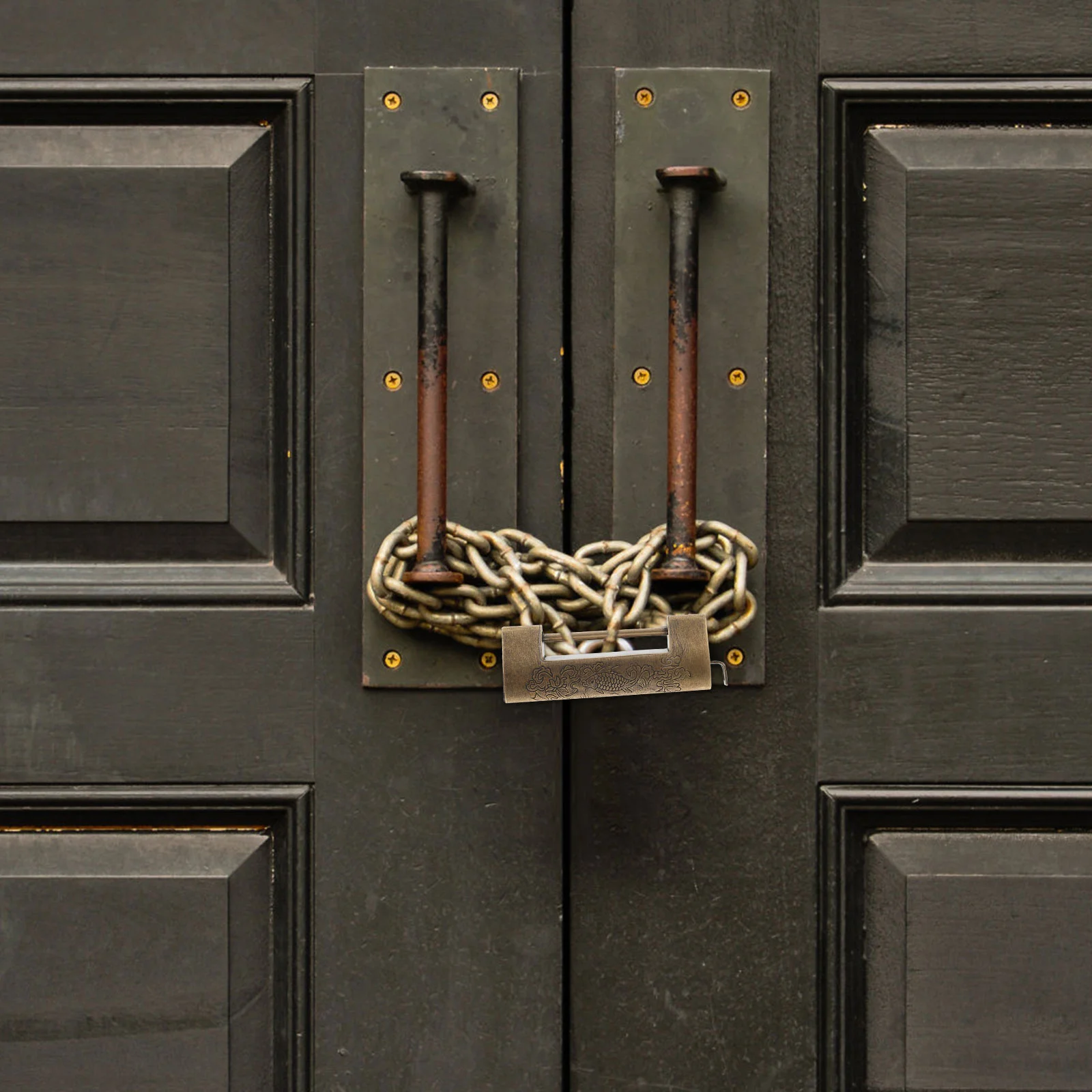 

Out of Shape Horizontal Bolt Lock Padlock Padlocks Old Chinese