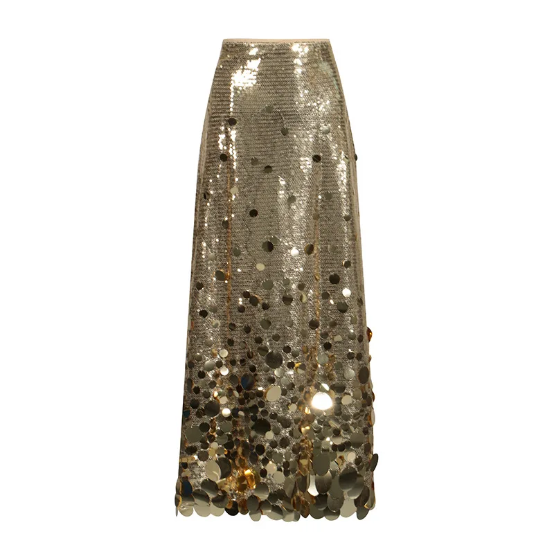 

Элегантная женская юбка с пайетками и пэчворком, модная, сексуальная, с завышенной талией, новинка лета 2026, мини-юбка для выпускного вечера и вечеринок