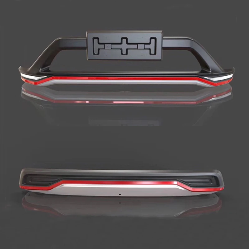 

Front And Rear Bumpers For New Rav4 With Day Light Within Side Steps Fit For Toyota Rav4 2019 2020